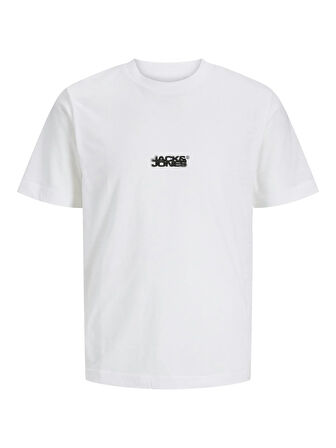 JCOSAGO LOGO SLUB TEE SS CREW NECK LN Bright White