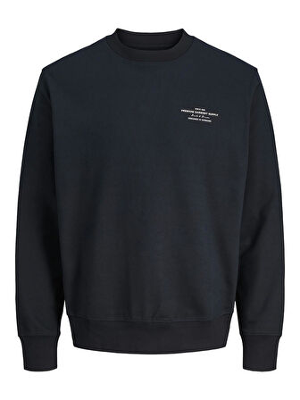 JPRBLACHAD BRANDING SWEAT CREW NECK LN Black Beauty