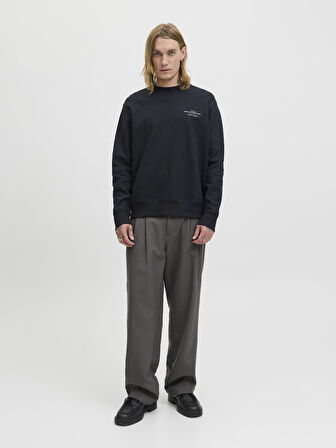 JPRBLACHAD BRANDING SWEAT CREW NECK LN Black Beauty