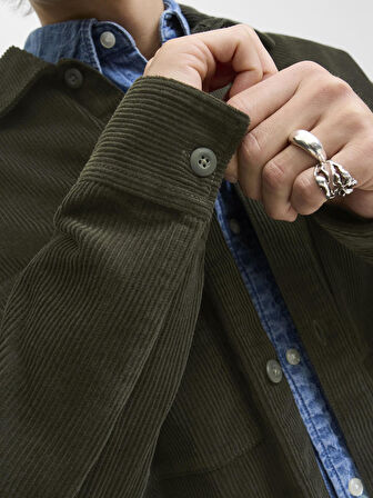 JJEPERFECT CORDUROY OVERSHIRT LS SN Rosin