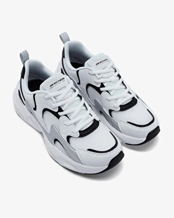 Skechers BOBS BAMİNA 2 - TİDES REVİTALİZED Beyaz/Siyah/Gümüş