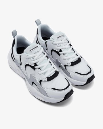 Skechers BOBS BAMİNA 2 - TİDES REVİTALİZED Beyaz/Siyah/Gümüş