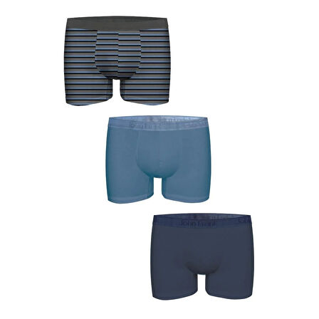 JOHN FRANK ÜÇLÜ NATURAL MODAL BOXER Multicolor