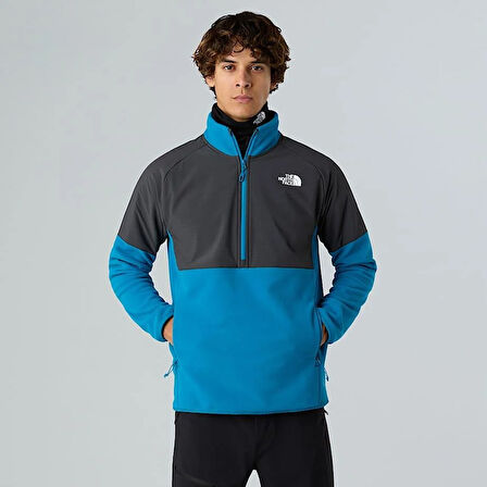 M GLACIER HEAVYWEIGHT 1/2 ZIP BLUE