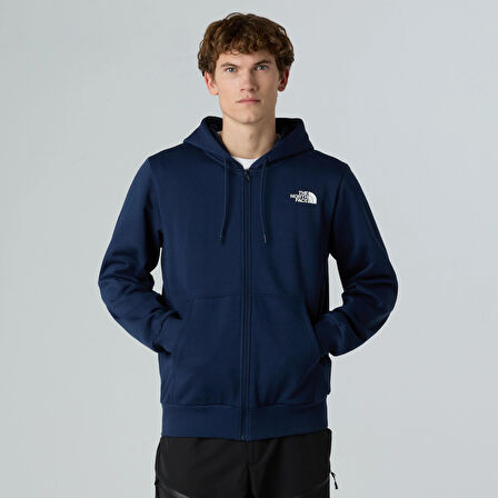 M SIMPLE DOME FULL ZIP HOODIE Navy