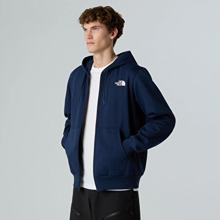 M SIMPLE DOME FULL ZIP HOODIE Navy