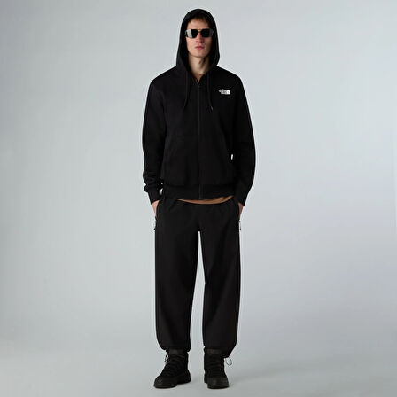 M SIMPLE DOME FULL ZIP HOODIE Black