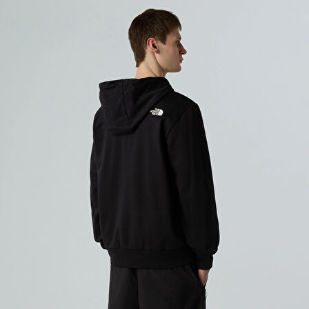 M SIMPLE DOME FULL ZIP HOODIE Black