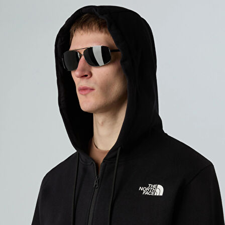 M SIMPLE DOME FULL ZIP HOODIE Black