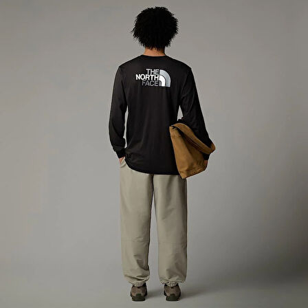 M L/S EASY TEE Black