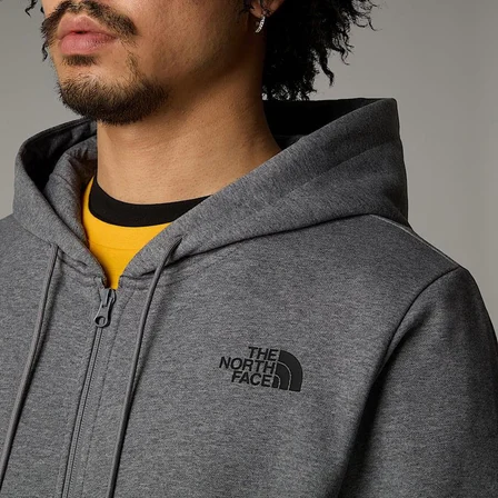M SIMPLE DOME FULL ZIP HOODIE GREY