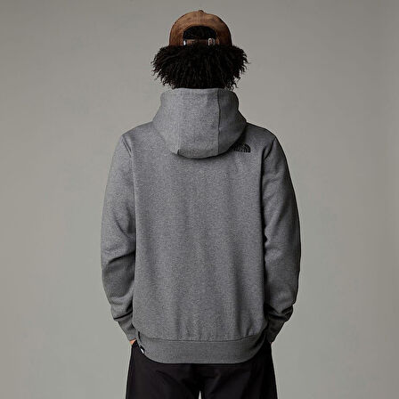 M SIMPLE DOME FULL ZIP HOODIE GREY