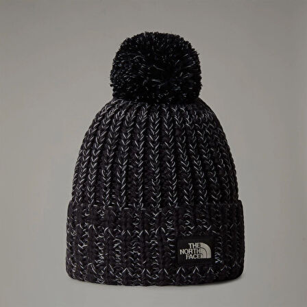COZY CHUNKY CABIN BEANIE Black