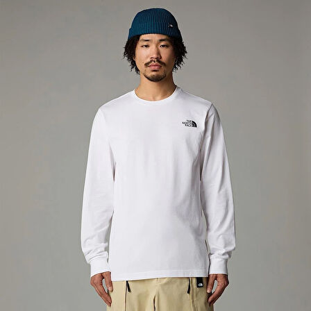 M L/S EASY TEE WHITE