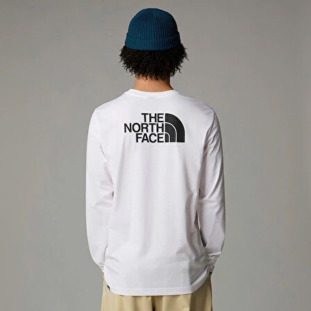 M L/S EASY TEE WHITE