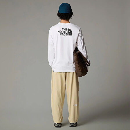 M L/S EASY TEE WHITE