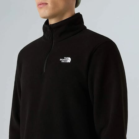 M GLACIER FLEECE 1/4 ZIP JACKET Black
