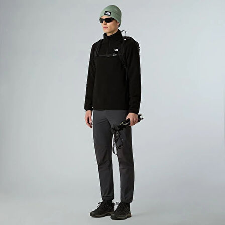M GLACIER FLEECE 1/4 ZIP JACKET Black