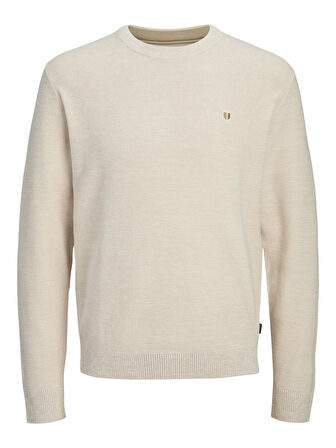 JPRBLUREX KNIT CREW NECK LN Whitecap Gray