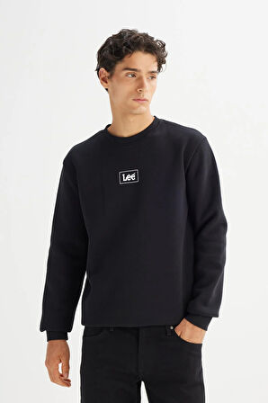 Mid Logo Baskılı Sweatshirt Black