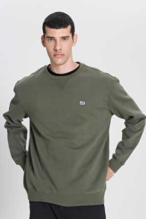 Bisiklet Yaka Sweatshirt Olive Grove