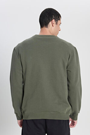 Bisiklet Yaka Sweatshirt Olive Grove