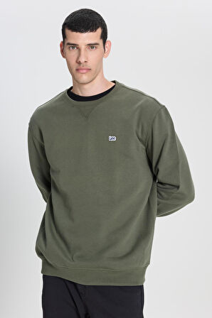 Bisiklet Yaka Sweatshirt Olive Grove