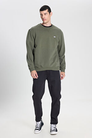 Bisiklet Yaka Sweatshirt Olive Grove