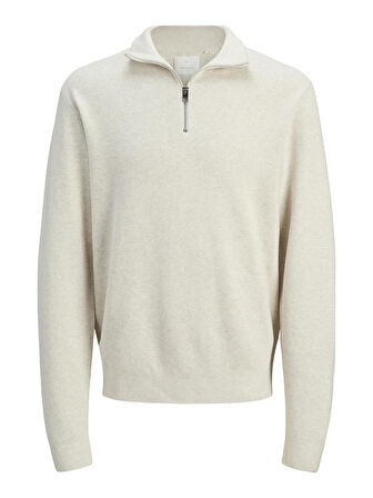 JPRBLAMILANO STITCH KNIT HALF ZIP SN Cloud Dancer