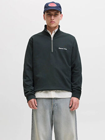 JORNORREBRO EMB SWEAT HIGH NECK NOOS Forest River