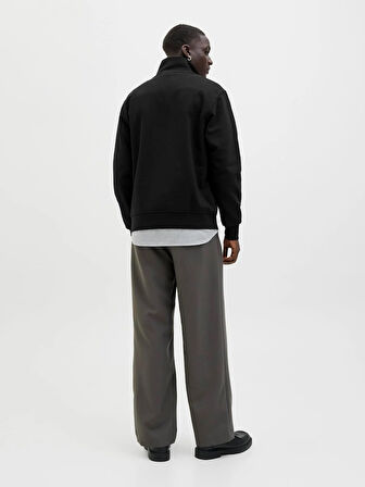 JJESOHO SWEAT QUARTER ZIP HN NOOS Black