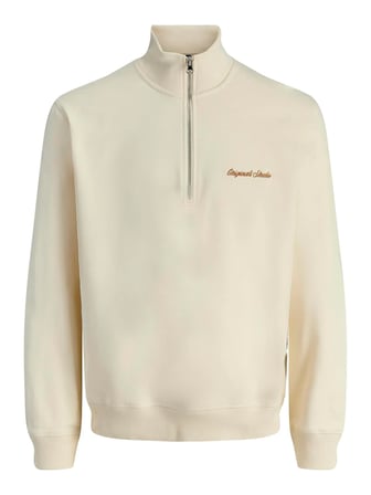 JORNORREBRO EMB SWEAT HIGH NECK NOOS Antique White