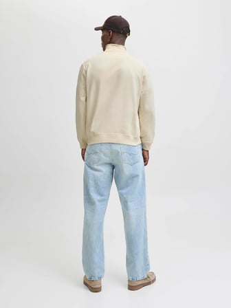 JORNORREBRO EMB SWEAT HIGH NECK NOOS Antique White