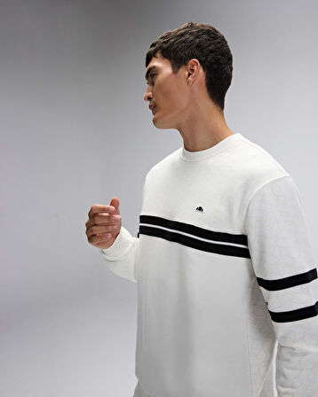 Ellesse Erkek Sweatshirt EM618-OF Off White