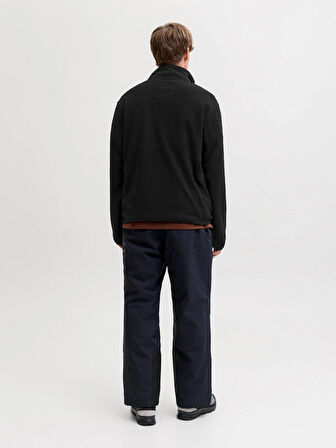 JJALPES HALF ZIP FLEECE JACKET AW25 Black Beauty