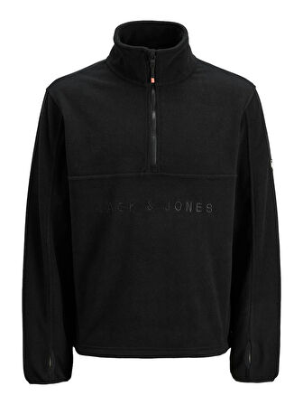 JJALPES HALF ZIP FLEECE JACKET AW25 Black Beauty
