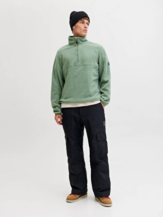 JJALPES HALF ZIP FLEECE JACKET AW25 Laurel Wreath