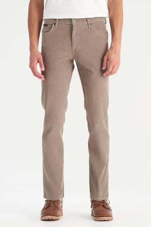 Erkek Texas Slim Kadife Pantolon Brown