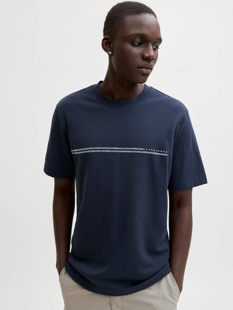 JCOFUSION CHEST BRAND TEE SS CREW NOOS Outer Space