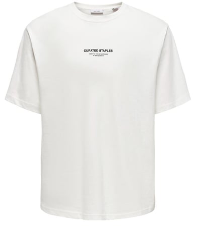 ONSCURATED RLX PRINT SS TEE TR Cloud Dancer