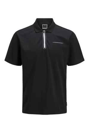 JCOFUSION PIQUE POLO SS SN Black