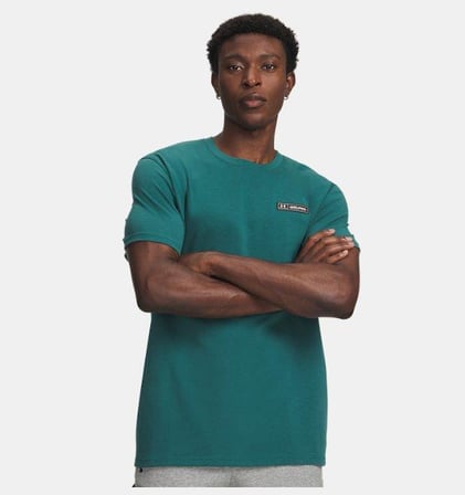 UA HW ARMOUR LABEL SS Rack Green