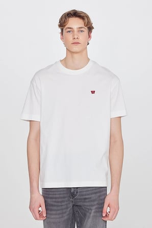 Small Logo Bisiklet Yaka T-shirt Off White