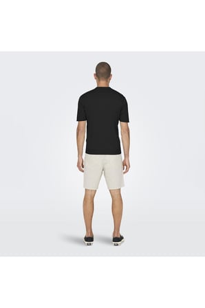 ONSWYLER REG 14 SS POLO KNIT NOOS Black