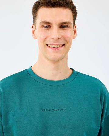 Skechers M Essential Crewneck Sweatshirt Petrol