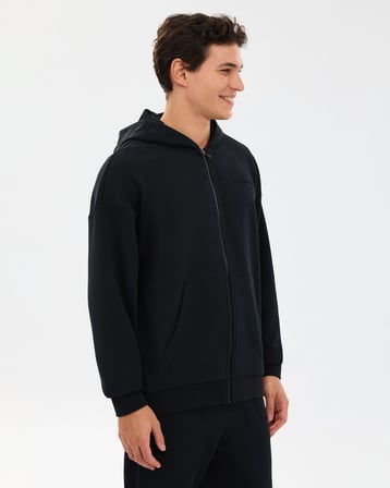 Skechers M Essential Full Zip Hoodie Sweatshirt Black