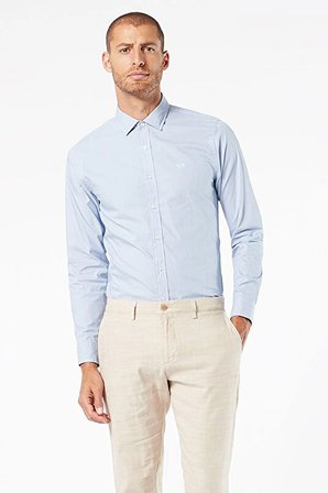 Refined Poplin Mavi Gömlek Blue