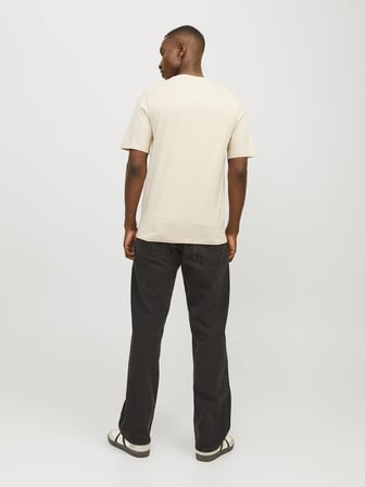 JJEORGANIC BASIC TEE SS O-NECK NOOS Moonbeam