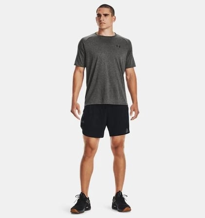 UA Tech 2.0 SS Tee Carbon Heather