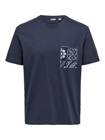 ONSPERRY LIFE REG LEAF SS POCKETTEE Blue Nights